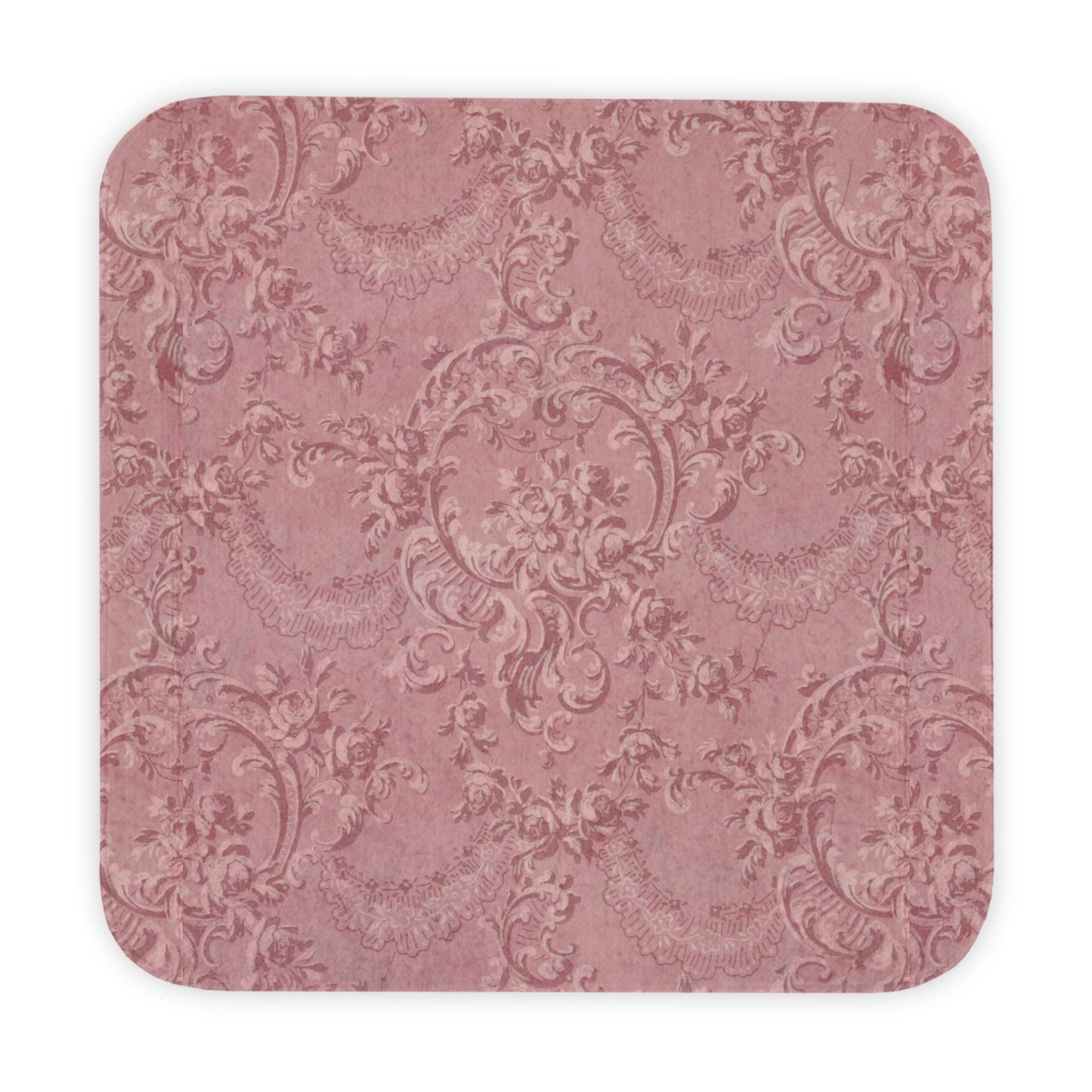 P49 - Hooded Baby Towel - Vintage Pink Barok