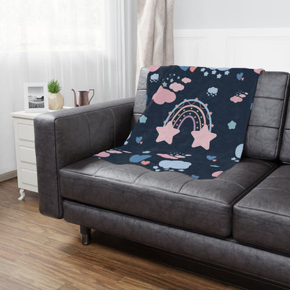 P43 - Minky Blanket - Celestial Rainbow