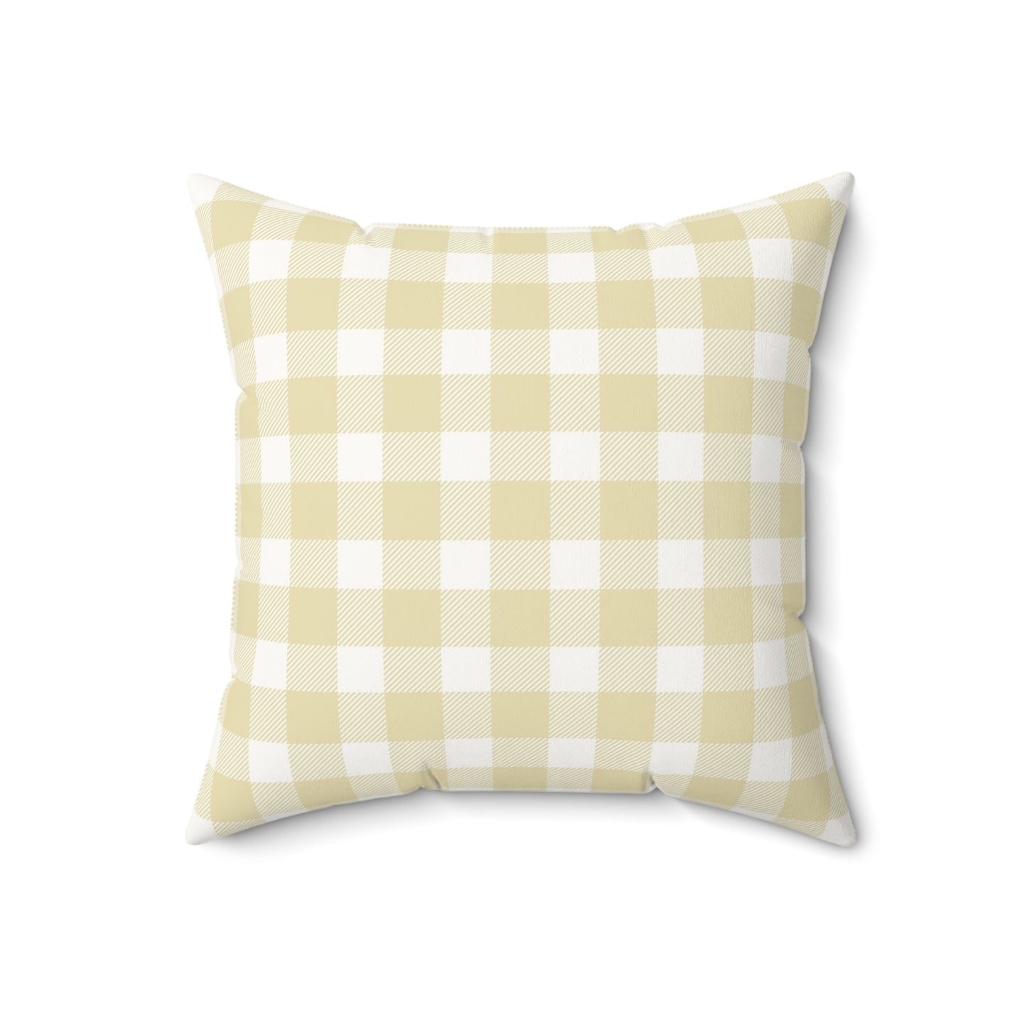 Butter Gingham Nursery Pillow