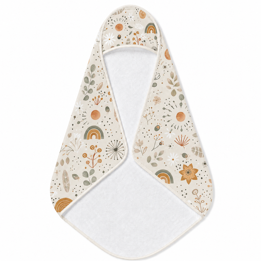 Wildflower Rainbow Hooded Baby Towel
