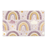 Amethyst Rainbows nursery area rug in a baby room