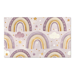 Amethyst Rainbows nursery area rug in a baby room