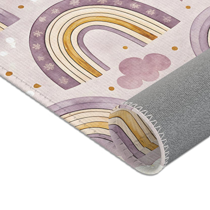 Amethyst Rainbows area rug in the small size