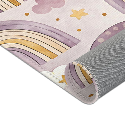 Amethyst Rainbows area rug in the large size