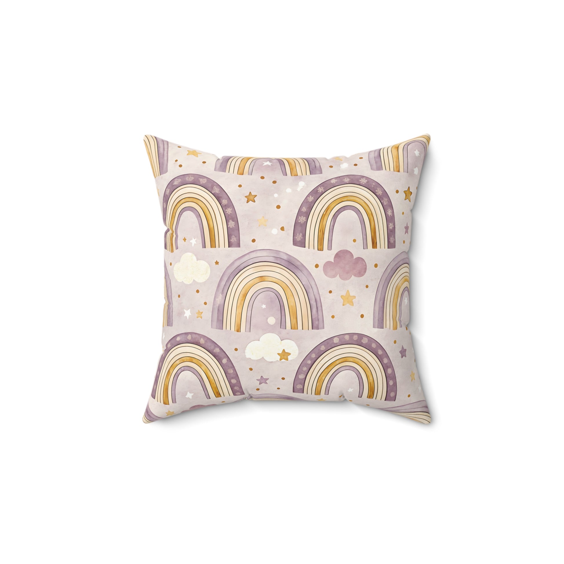 Amethyst Rainbows pillow in the 18 inch square size
