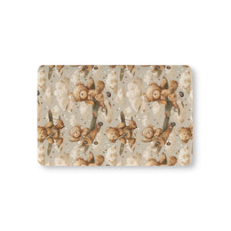 Aviator Bears fitted crib sheet on a nursery crib mattress