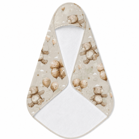 Balloon Bears Hooded Baby Towel