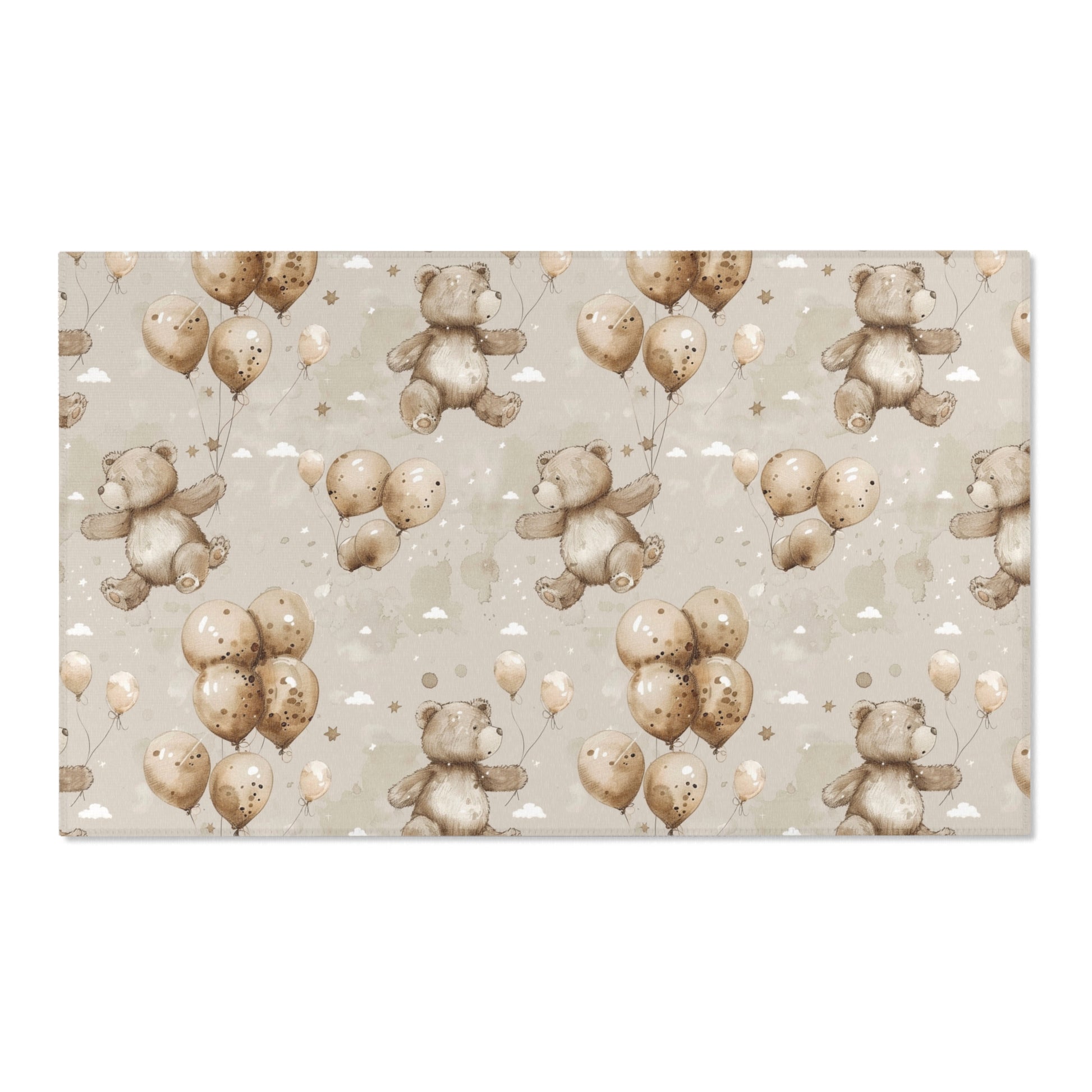 Balloon Bears area rug shown in portrait orientation