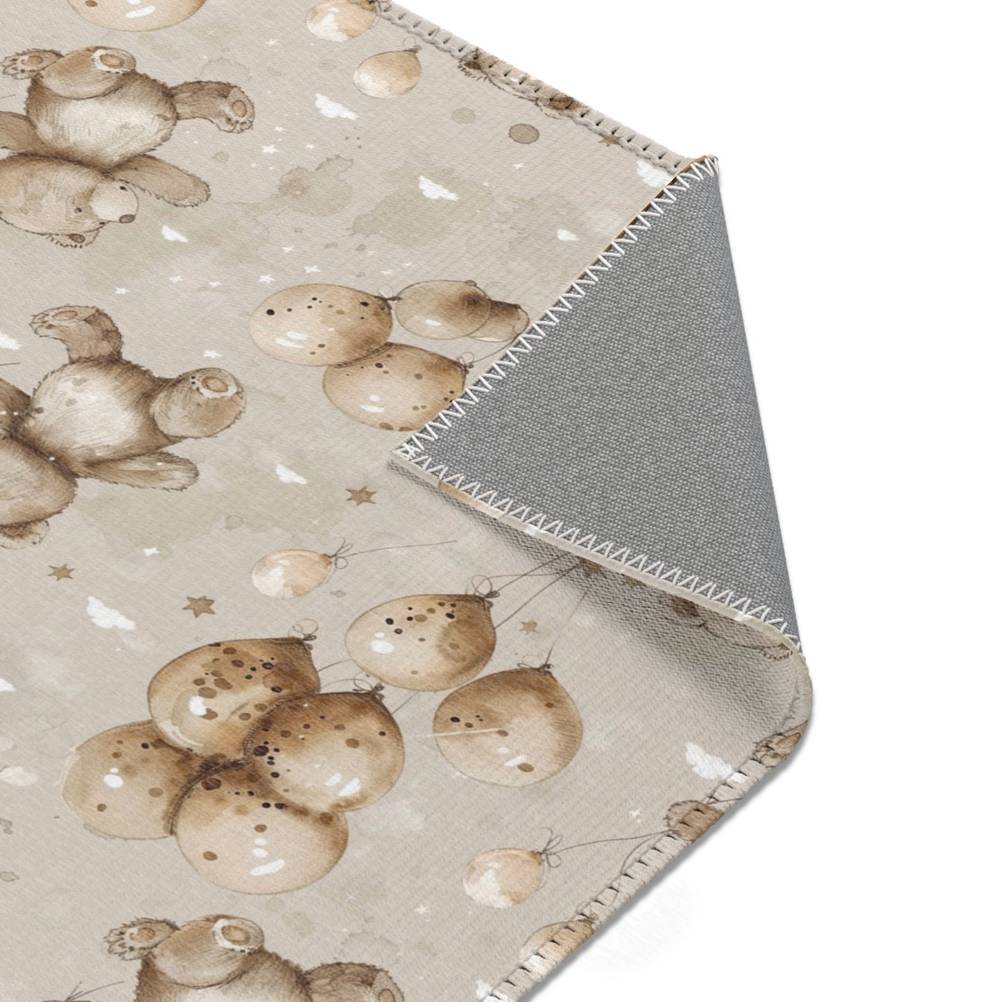 Balloon Bears area rug in the medium size