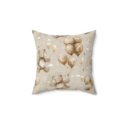 Balloon Bears pillow in the 18 inch square size