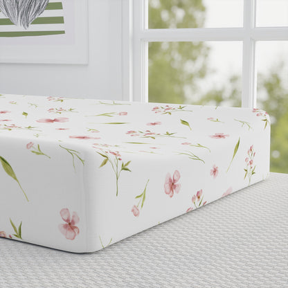 Blush Blossom pad cover in dusty pink watercolour florals