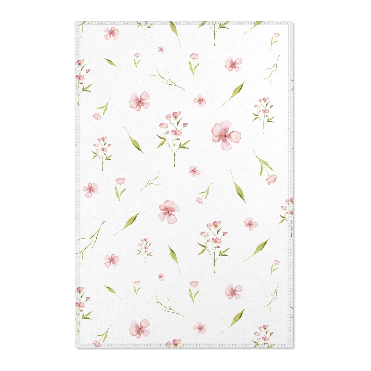 Blush Blossom nursery area rug in a baby girl's bedroom