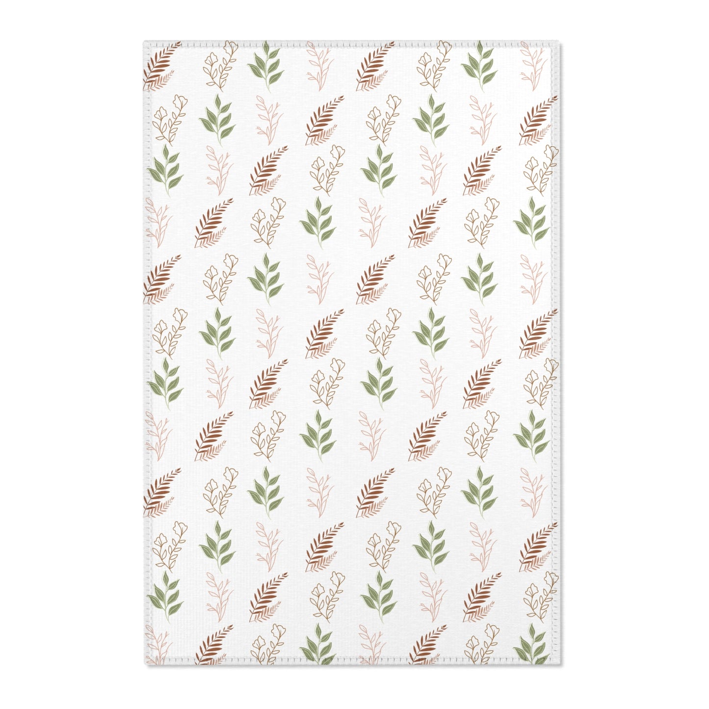 Boho Botanical nursery area rug in a baby room
