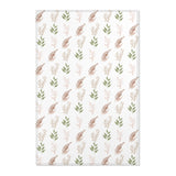 Boho Botanical nursery area rug in a baby room