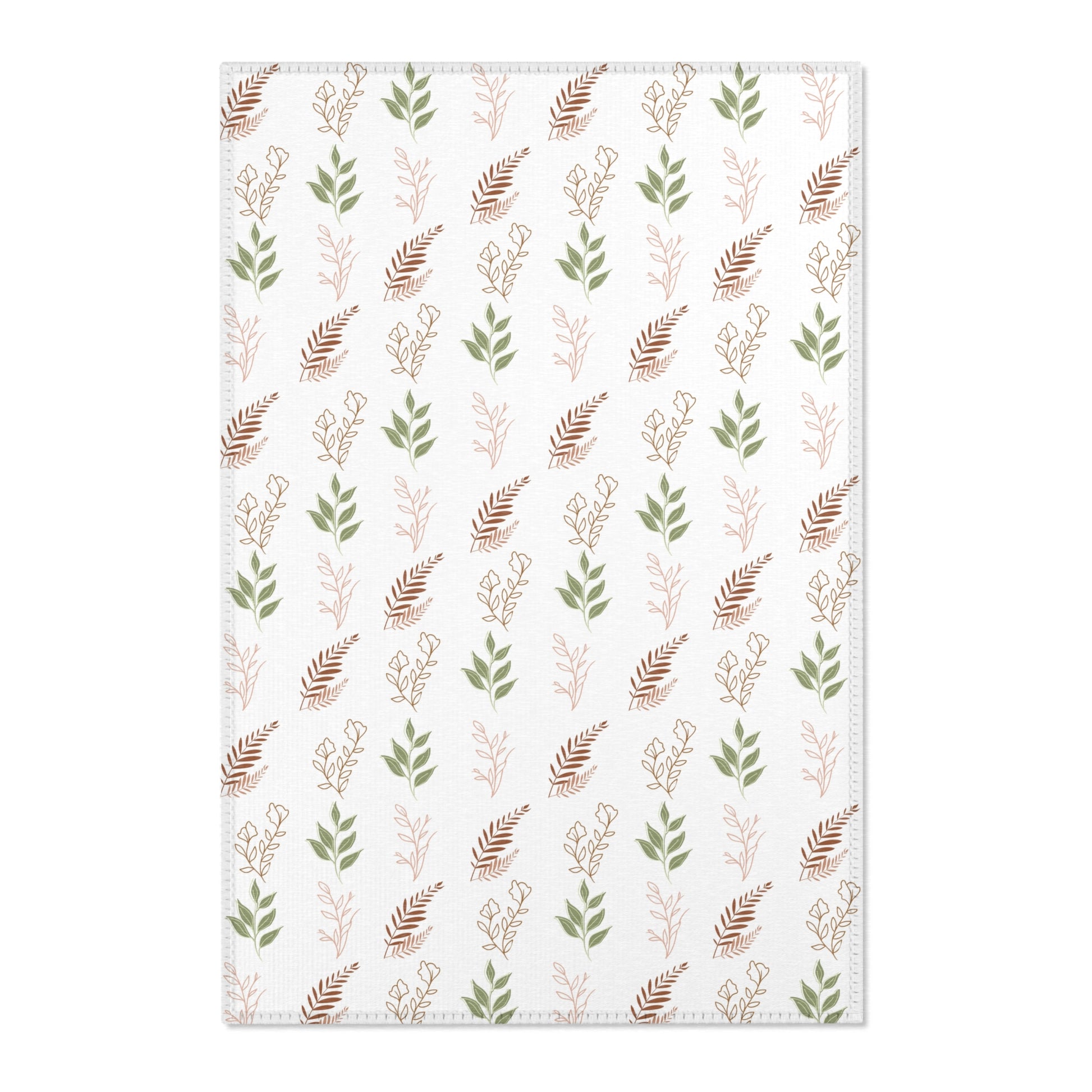Boho Botanical nursery area rug in a baby room