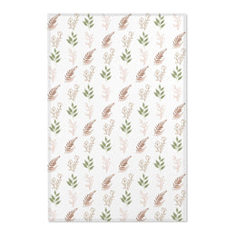 Boho Botanical nursery area rug in a baby room