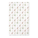Botanical nursery area rug in sage, terracotta and blush