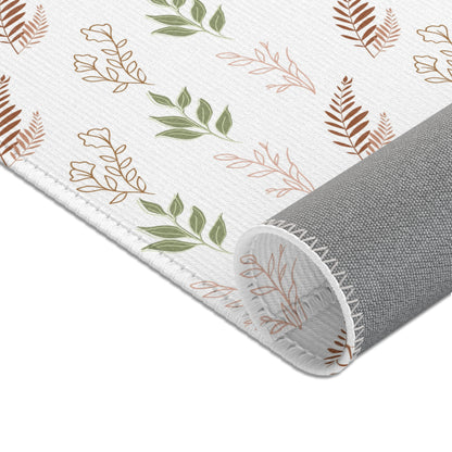 Boho Botanical area rug in the small size
