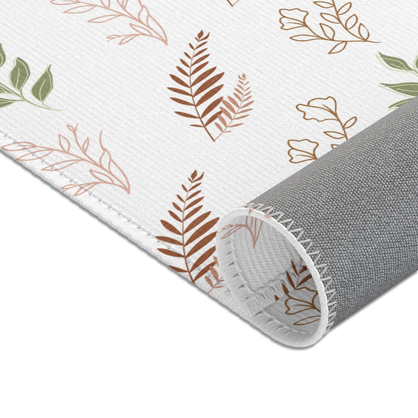 Boho Botanical area rug in the large size
