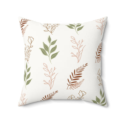 Boho Botanical nursery pillow shown from the front