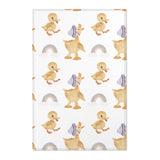Bonnet Ducklings nursery area rug in a baby room