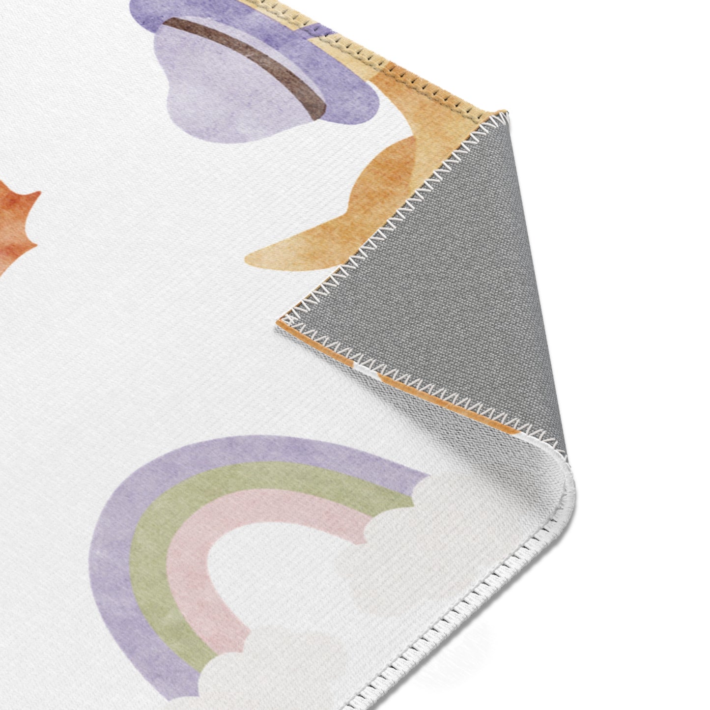 Bonnet Ducklings rectangular nursery area rug