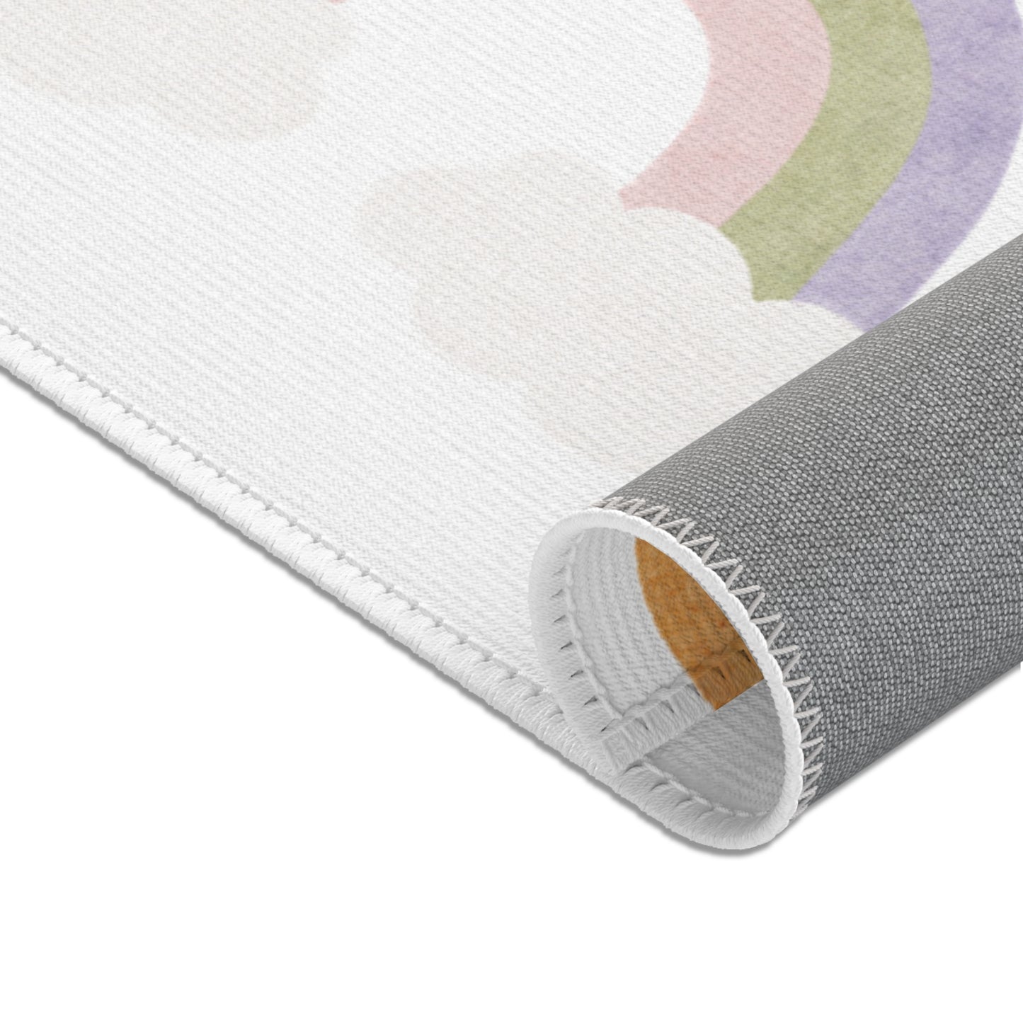 Bonnet Ducklings nursery area rug for a baby room floor
