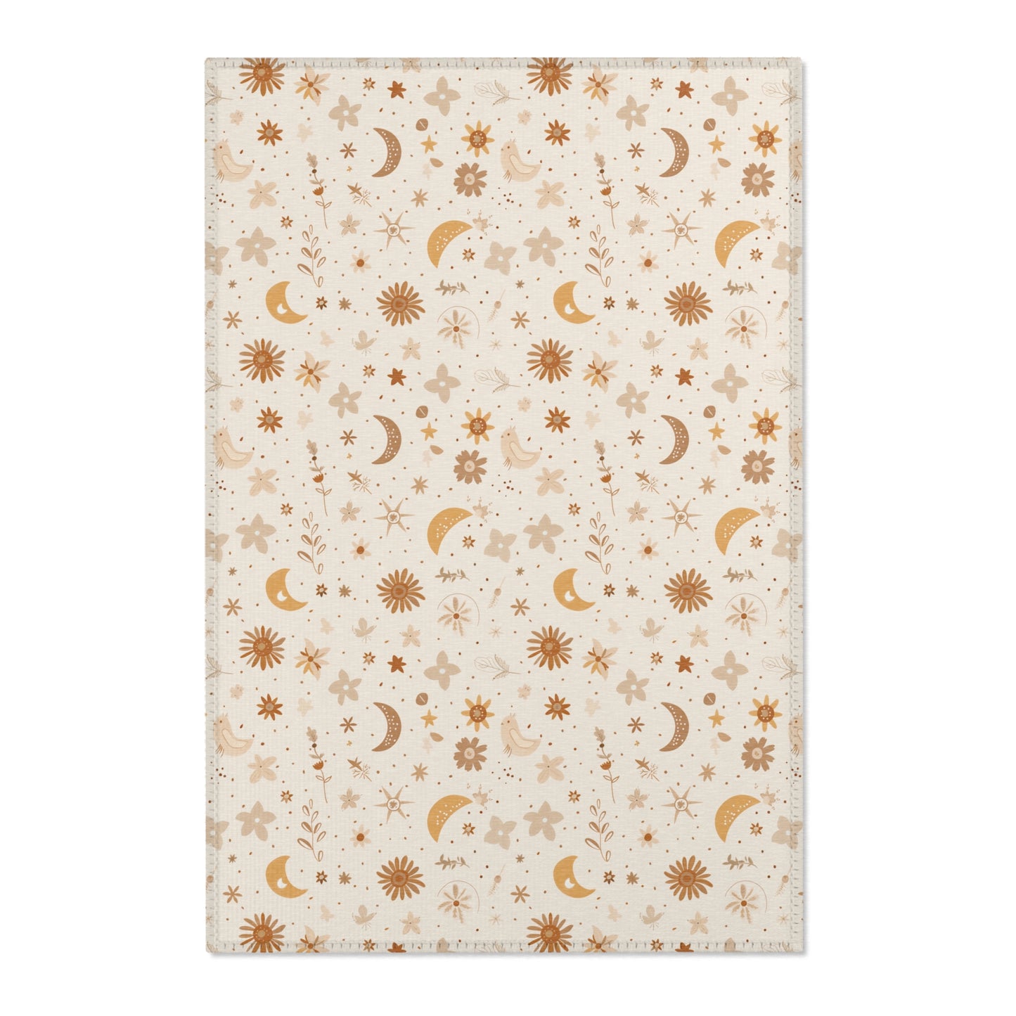 Celestial Bloom nursery area rug in a baby room