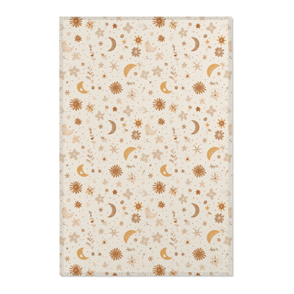 Celestial Bloom nursery area rug in a baby room