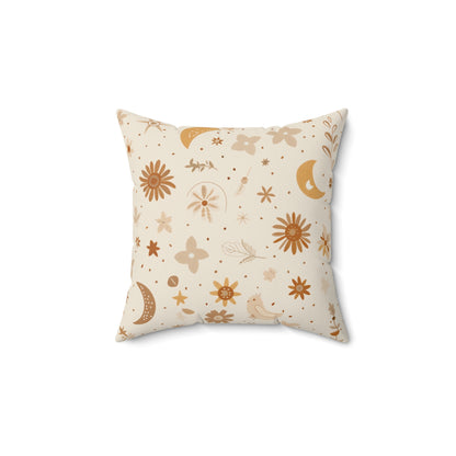 Celestial Bloom pillow in the 18 inch square size
