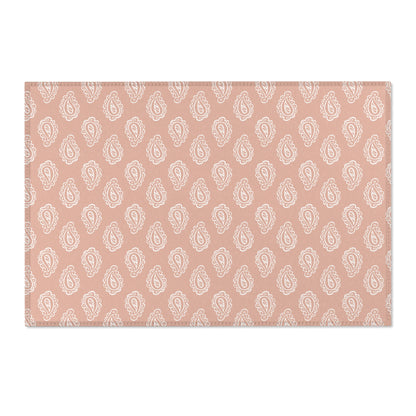 Clay Paisley area rug shown in landscape orientation