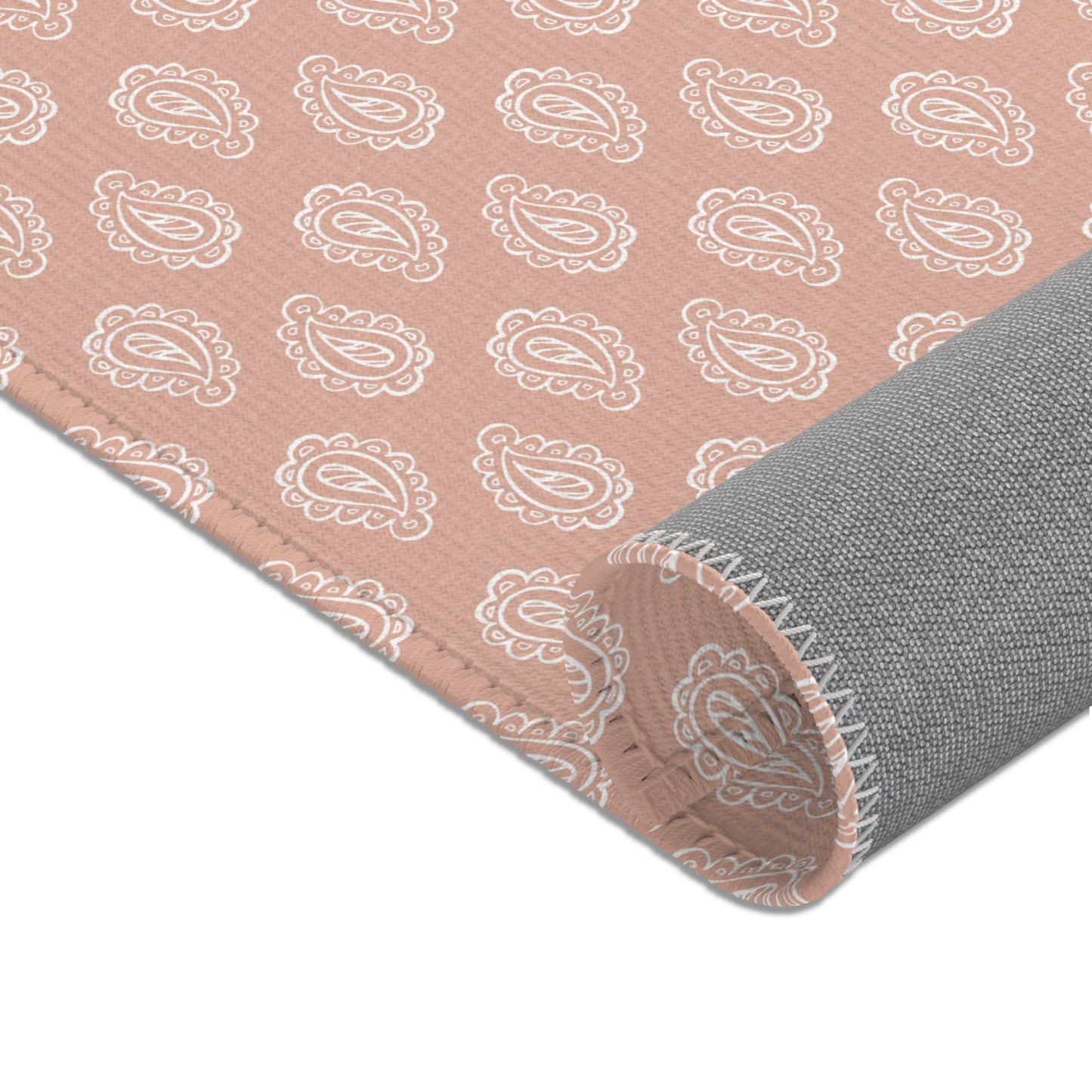 Clay Paisley area rug in the small size