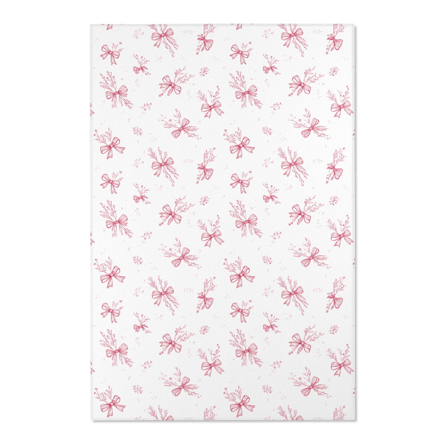 Rectangular nursery rug from the Crimson Bow collection