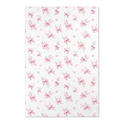 Rectangular nursery rug from the Crimson Bow collection