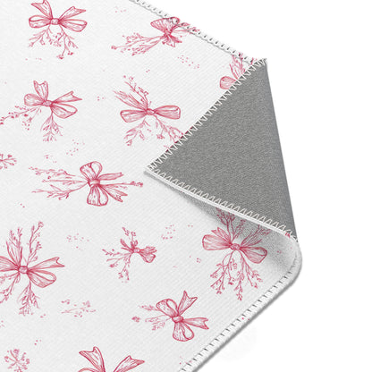 Crimson Bow rug in a vintage style nursery