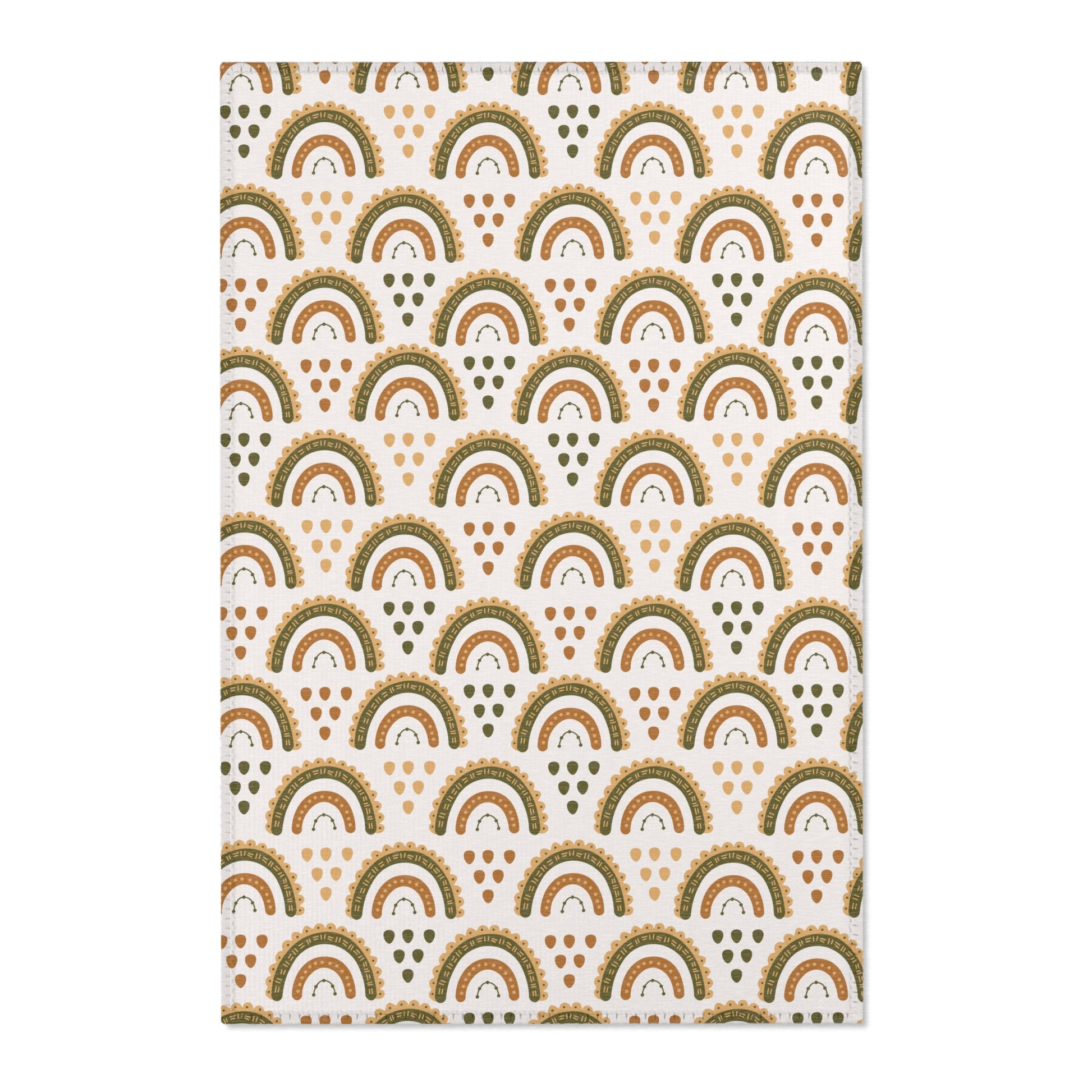 Desert Rainbow nursery area rug in a baby room