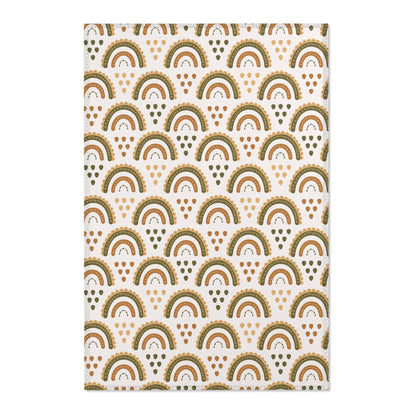Desert Rainbow nursery area rug in a baby room