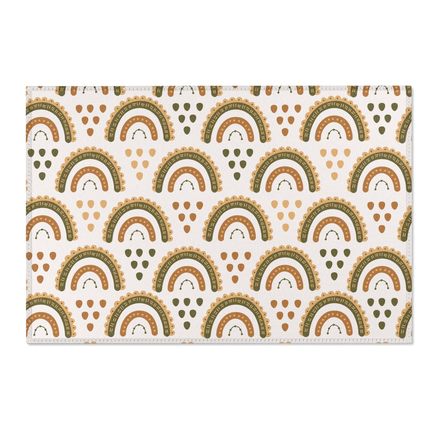 Desert Rainbow area rug shown in landscape orientation