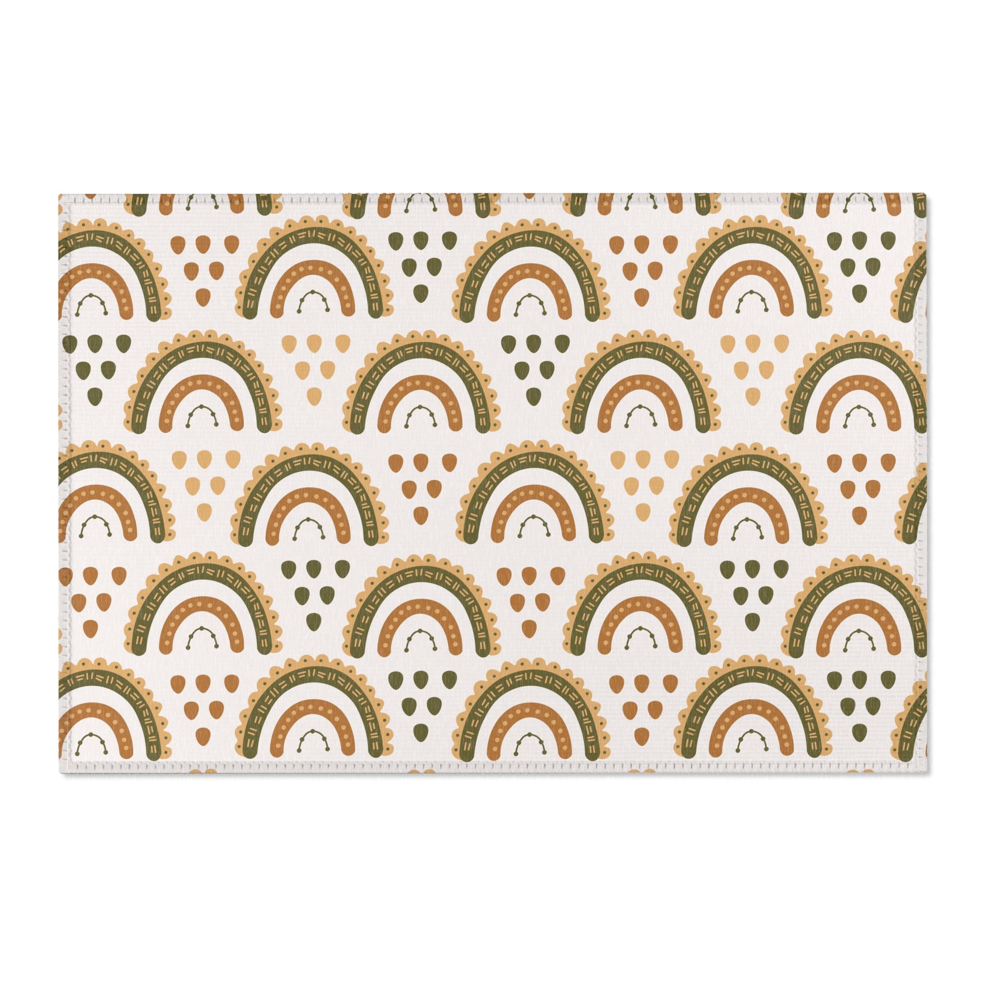 Desert Rainbow area rug shown in landscape orientation