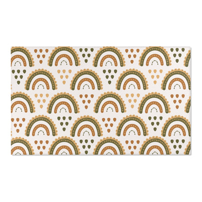 Desert Rainbow area rug shown in portrait orientation