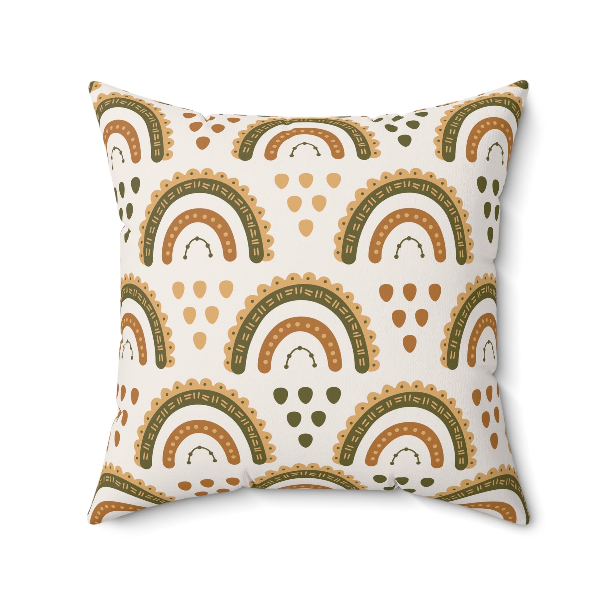 Desert Rainbow nursery pillow shown from the front