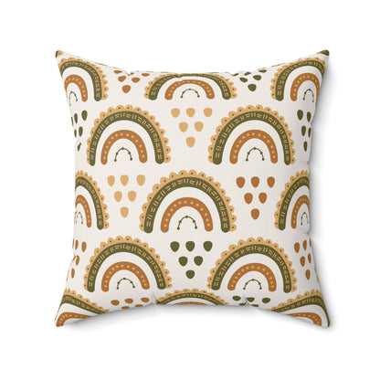 Desert Rainbow nursery pillow shown from the front