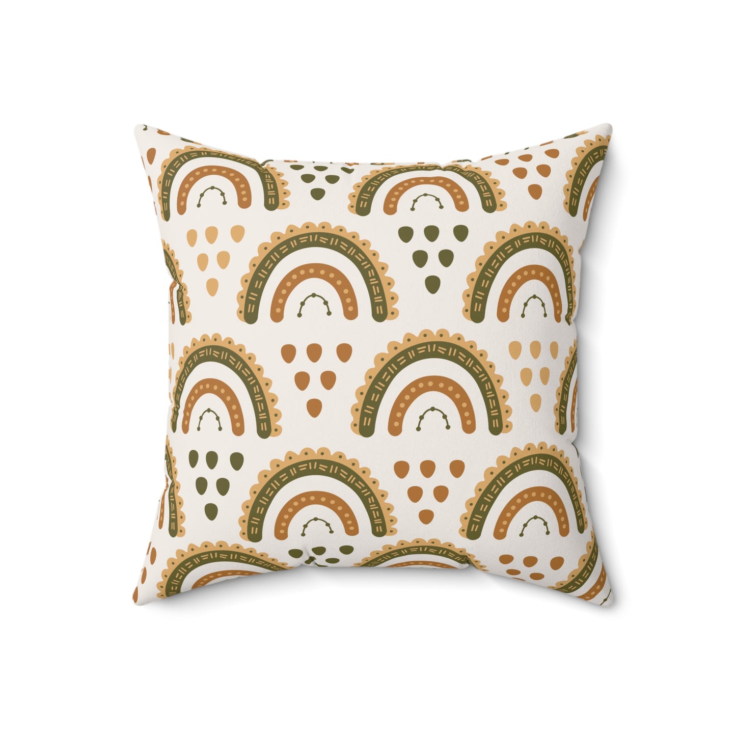 Desert Rainbow decorative pillow against a plain background