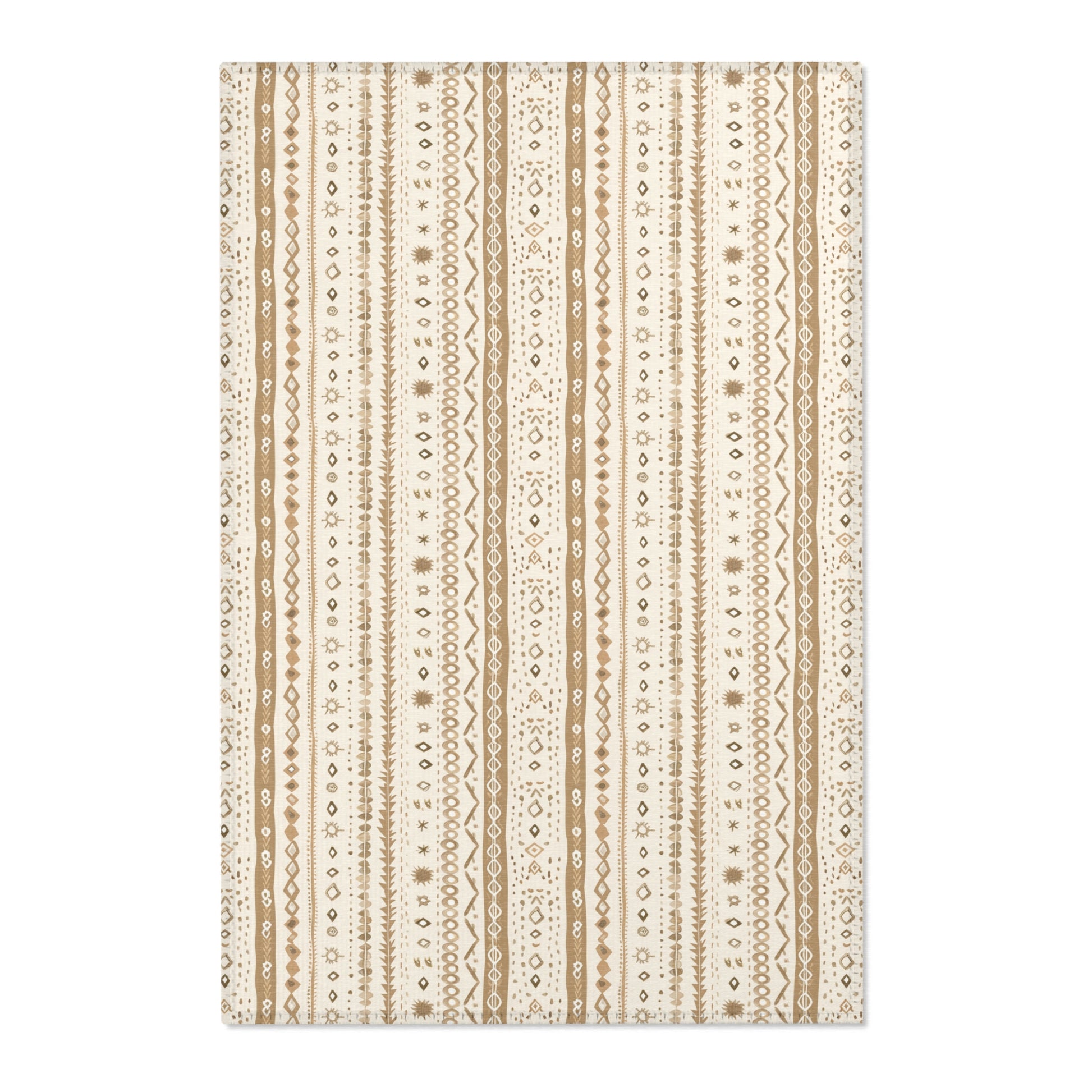 Desert Stripe nursery area rug in a baby room