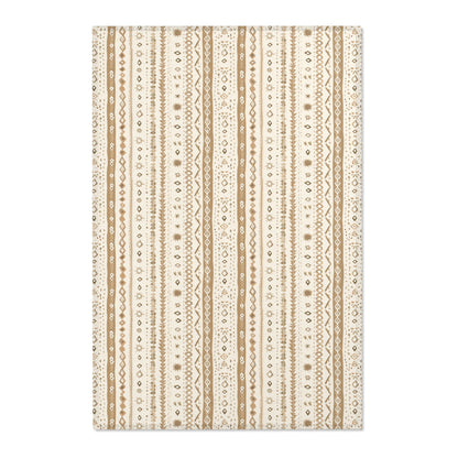 Desert Stripe nursery area rug in a baby room