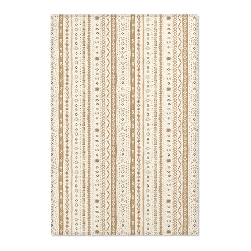 Desert Stripe nursery area rug in a baby room