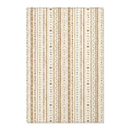 Desert Stripe nursery area rug in a baby room
