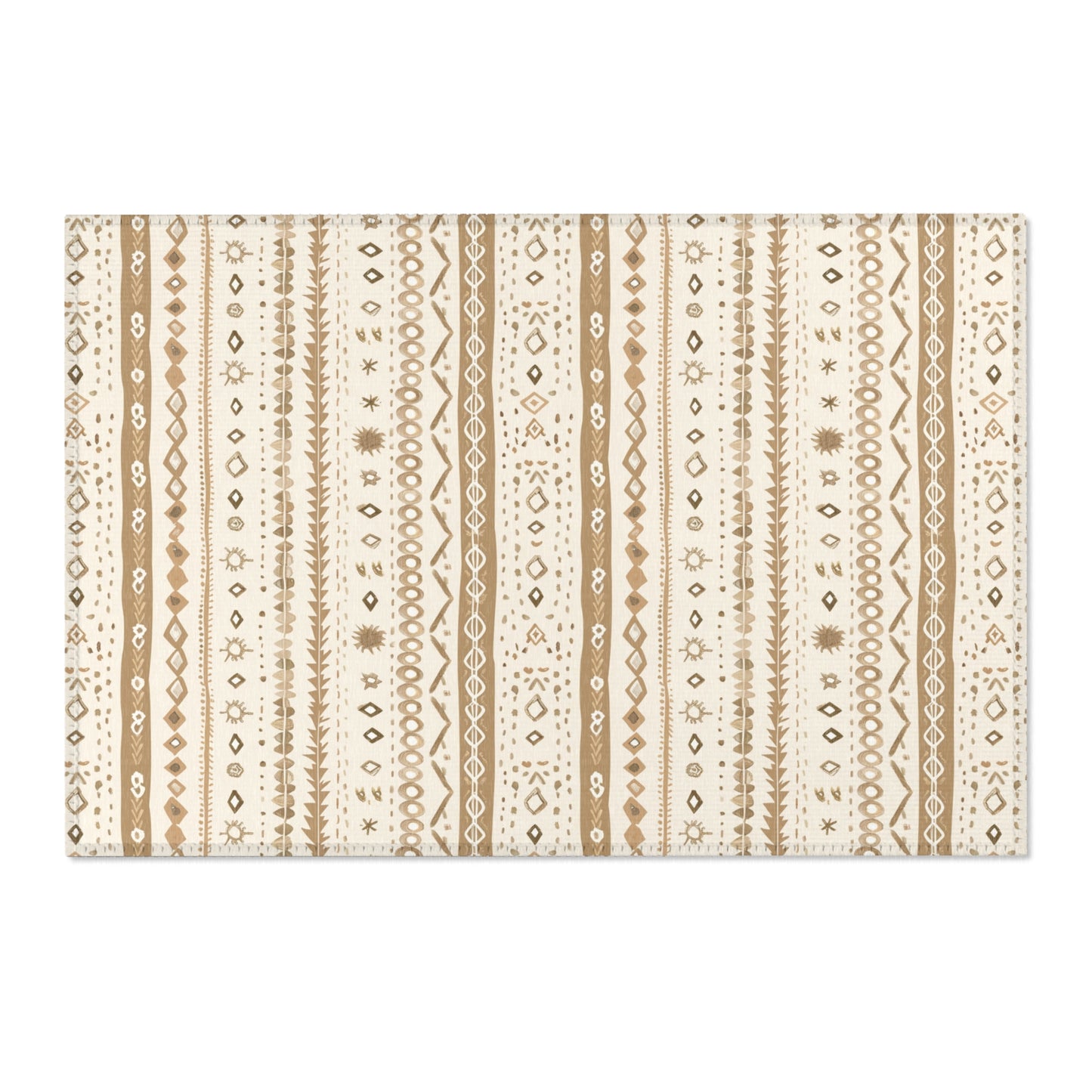 Desert Stripe area rug shown in landscape orientation