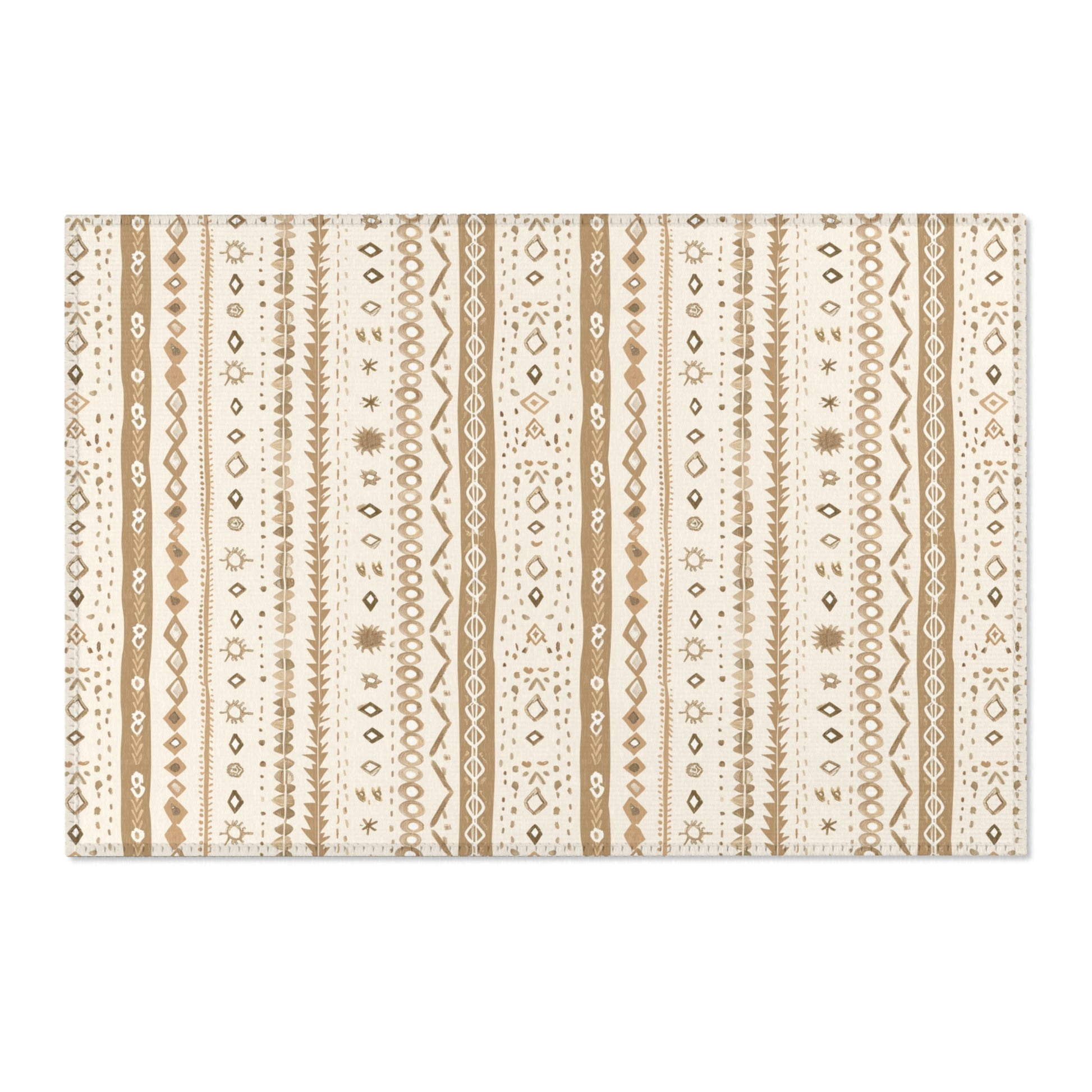 Desert Stripe area rug shown in landscape orientation