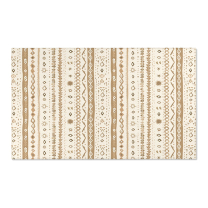 Desert Stripe area rug shown in portrait orientation